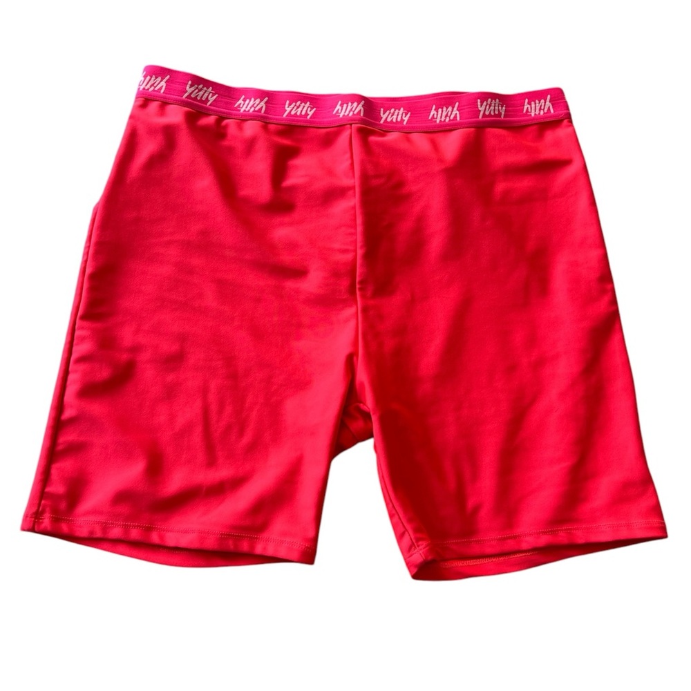 Yitty Neon Pink Major Label Shaping High Waist Logo Short - Size XXL (1x)